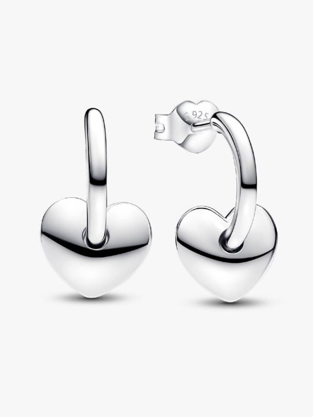 Pandora Heart Open Hoop Earrings